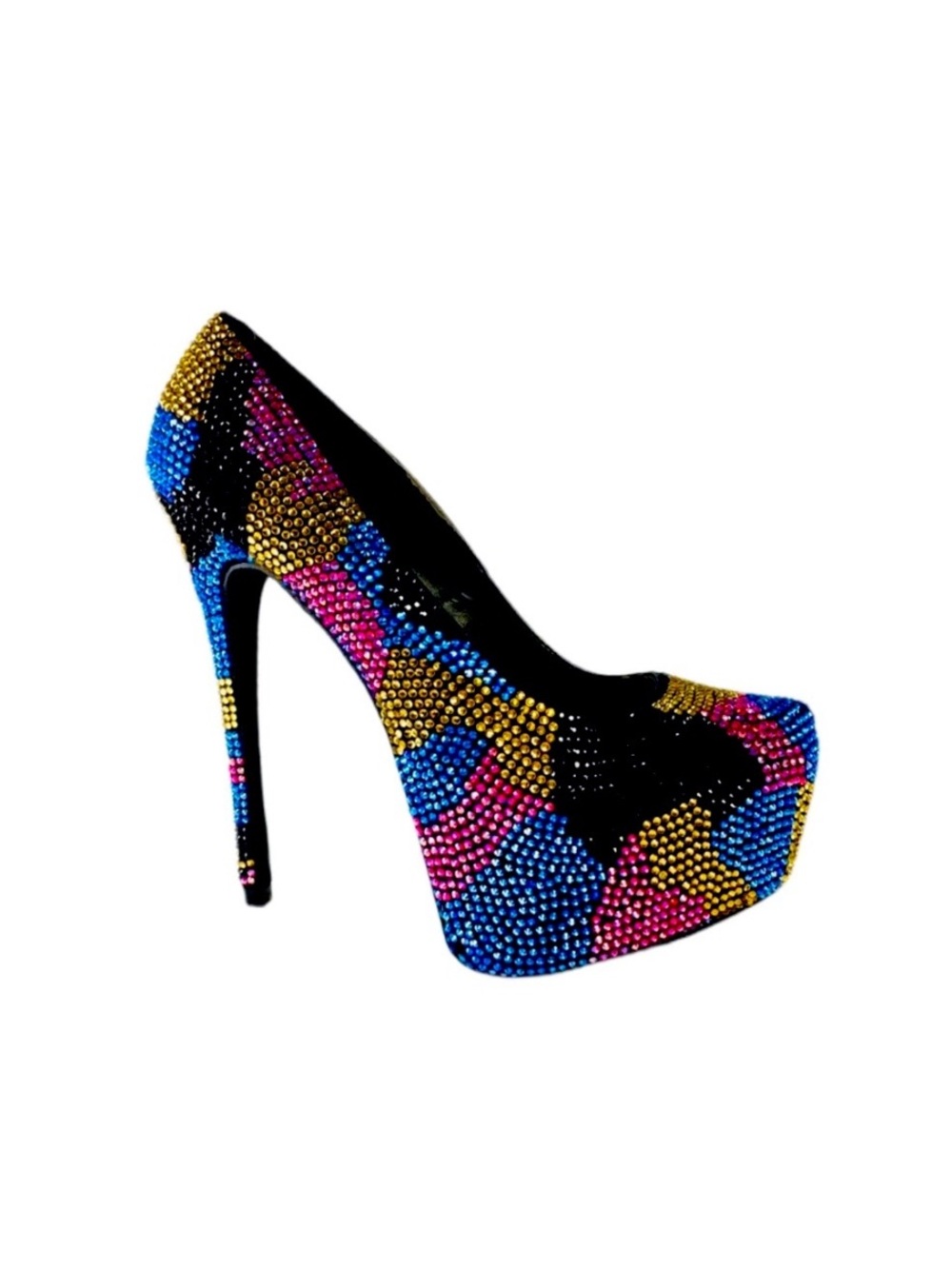Steve Madden DYVINAL Sequin Platform Stilettos • 6” Heel